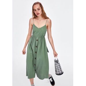 Zara linen day dress